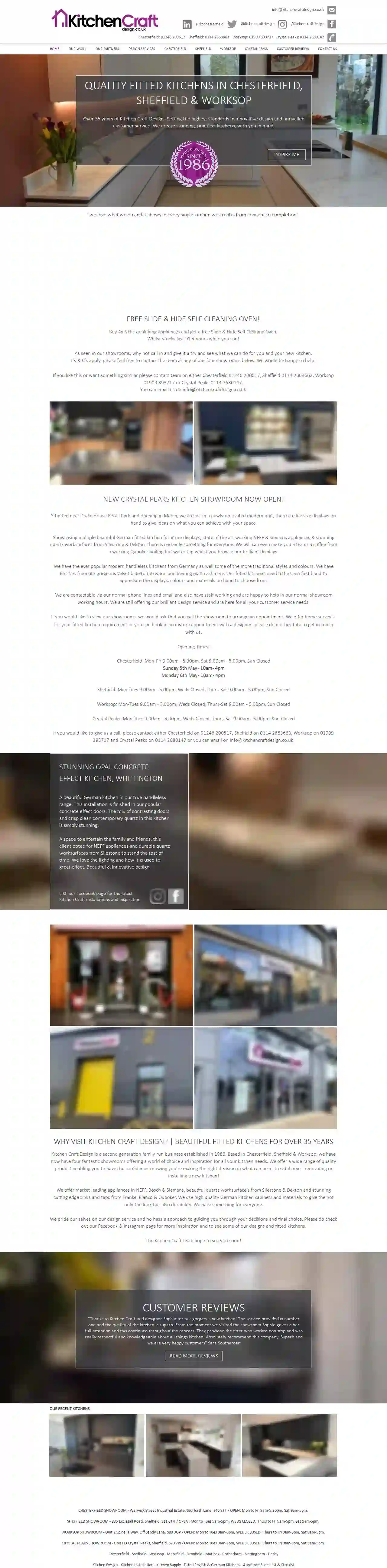 Kitchen Craft Design Crystal Peaks Sheffield