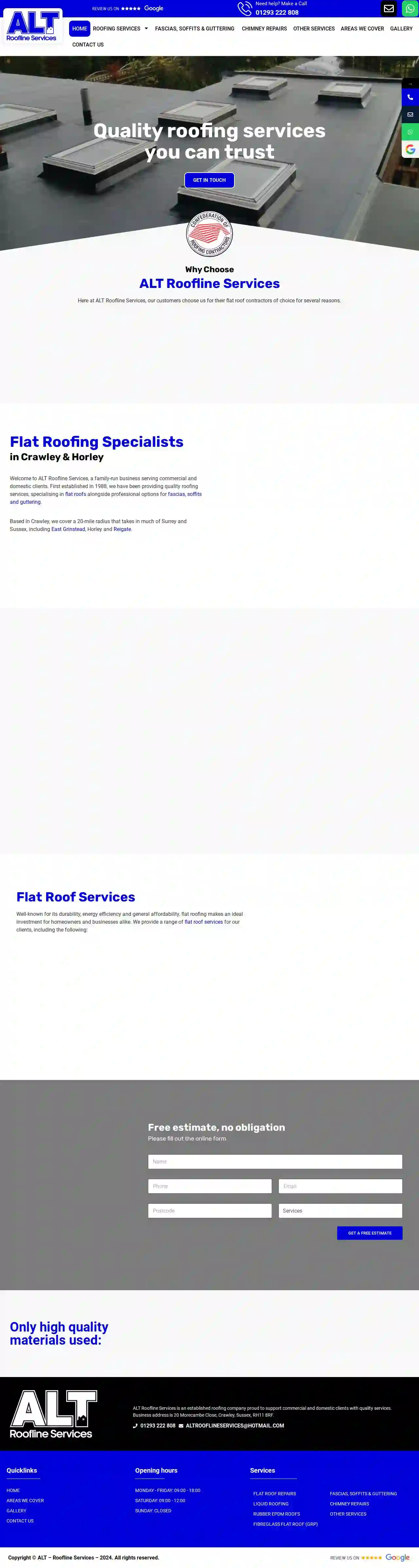 ALT Roofline services