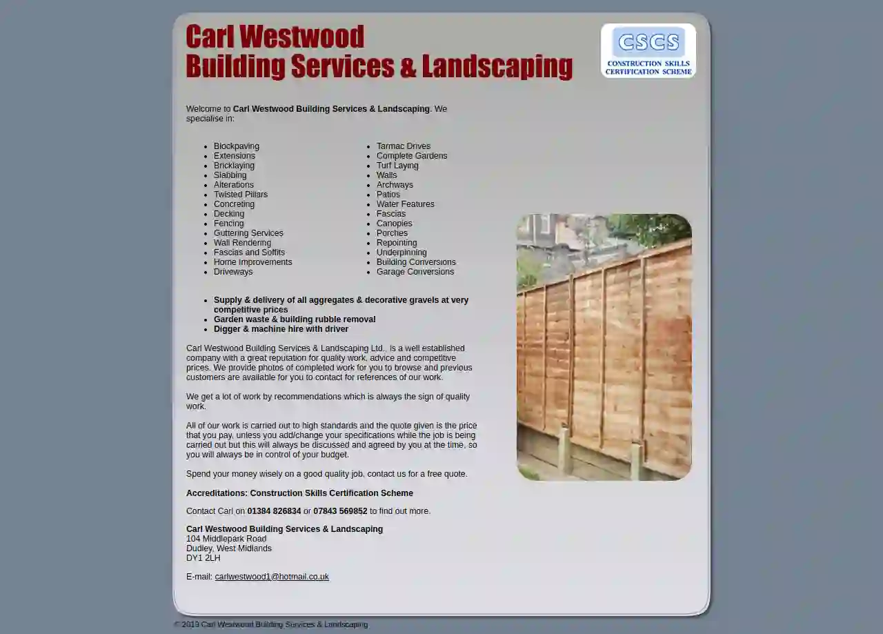 Carl Westwood Building Services & Landscaping