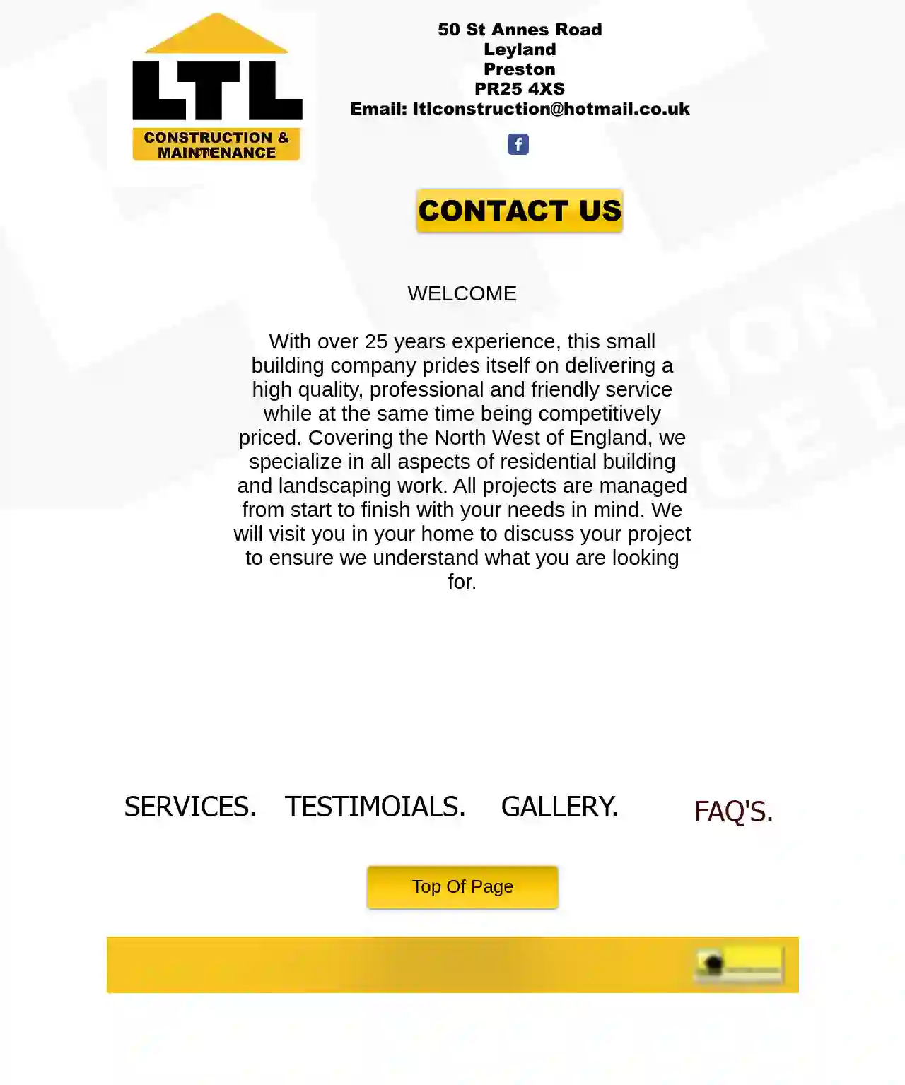 LTL Construction & Maintenance LTD.