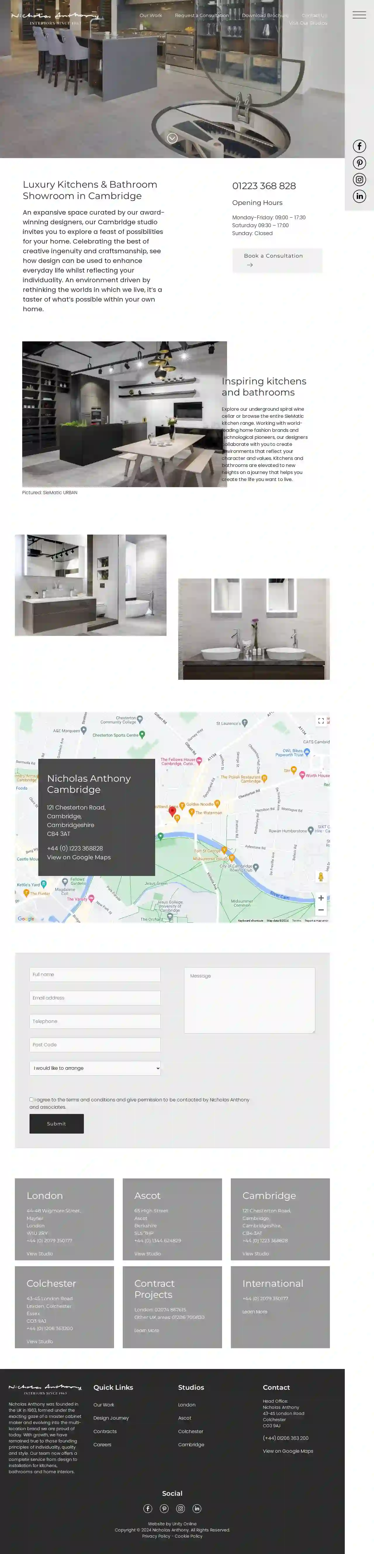 Nicholas Anthony Kitchens, Bathrooms and Interiors, Cambridge