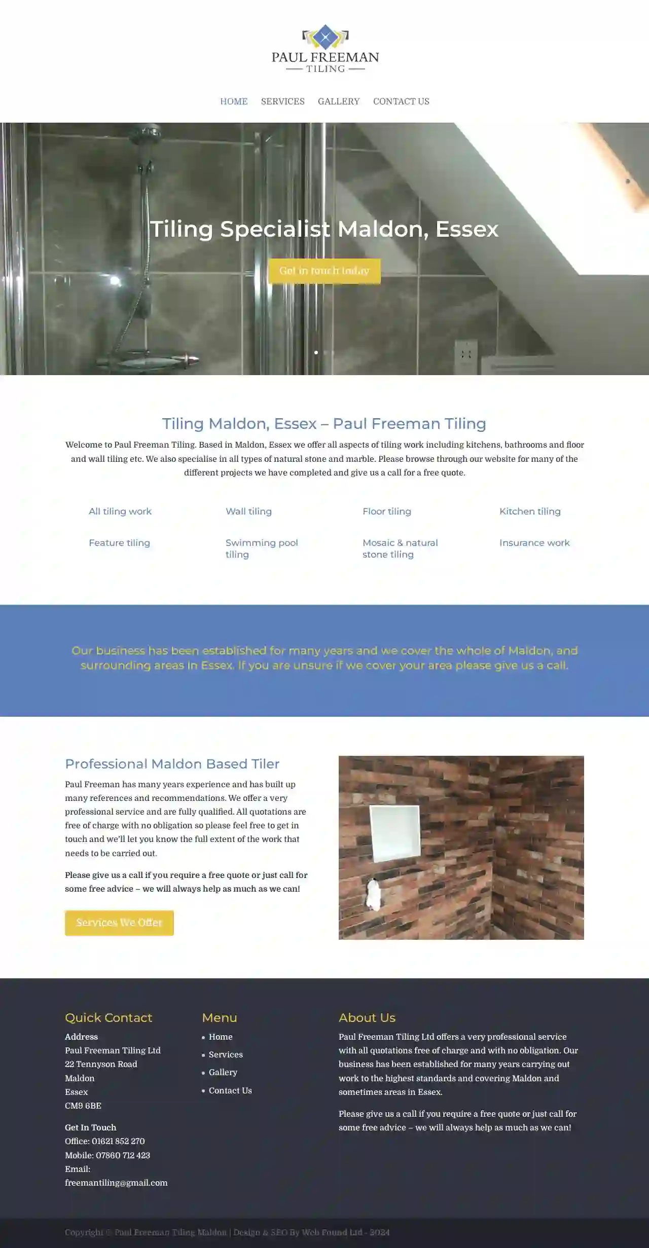 Paul Freeman Tiling Ltd