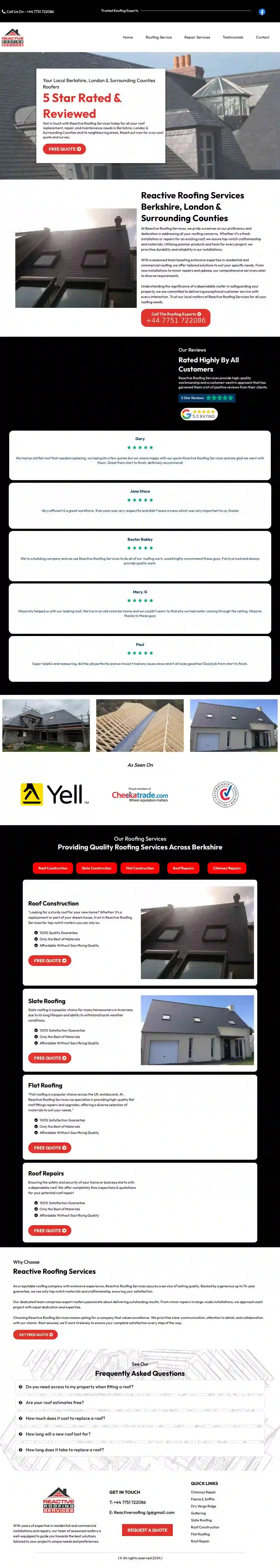 Reactive Roofing Services