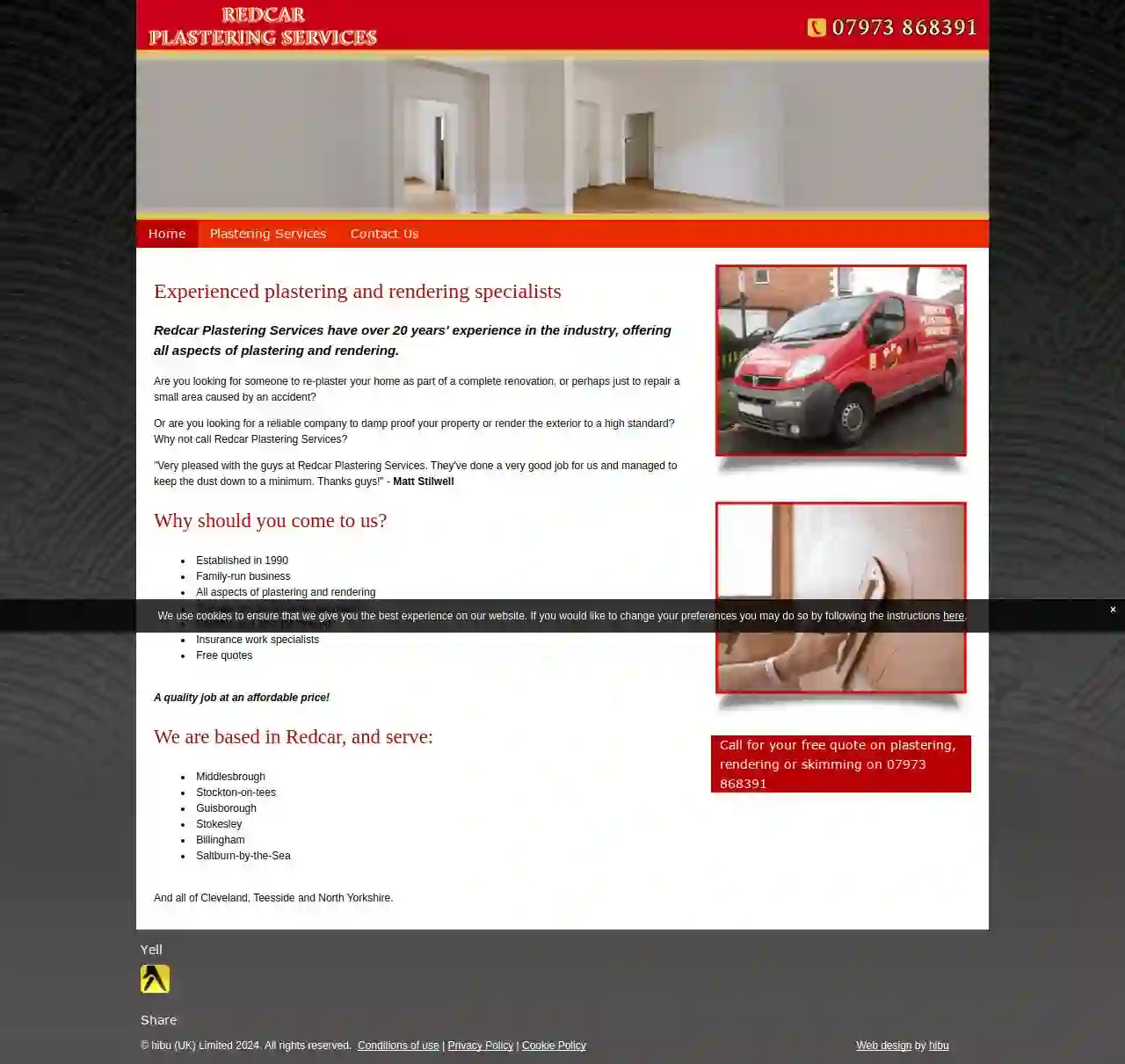 Redcar Plastering Services