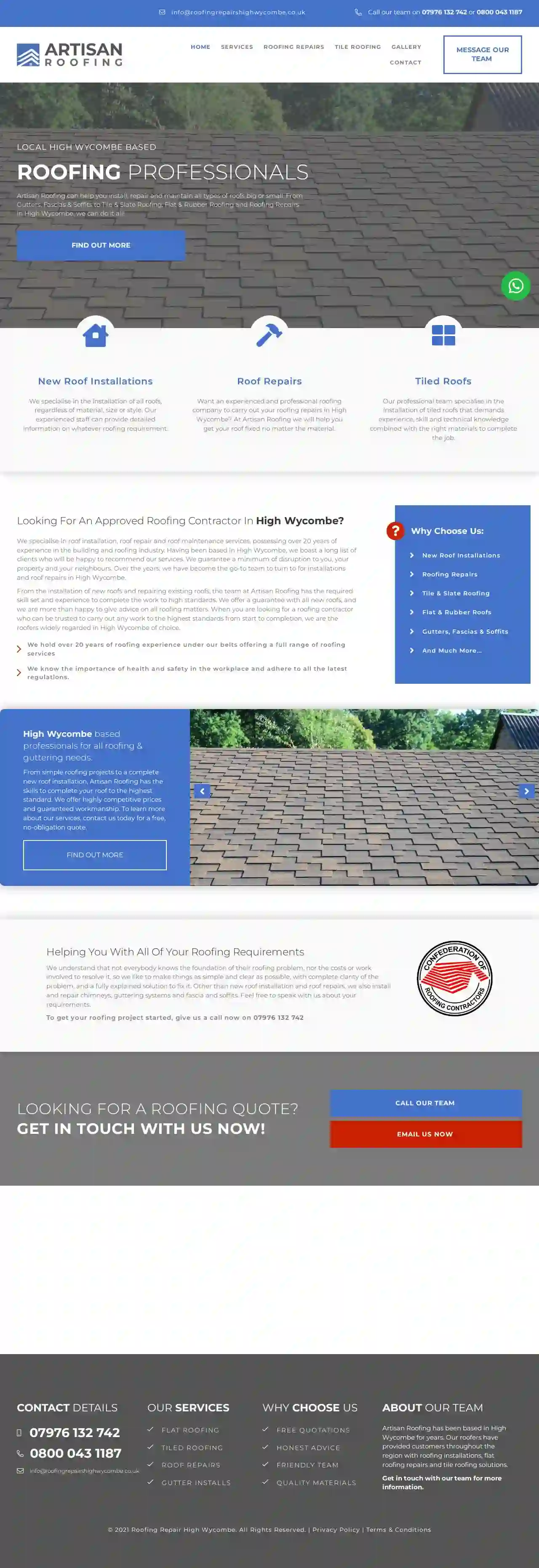 Roofing Repairs High Wycombe