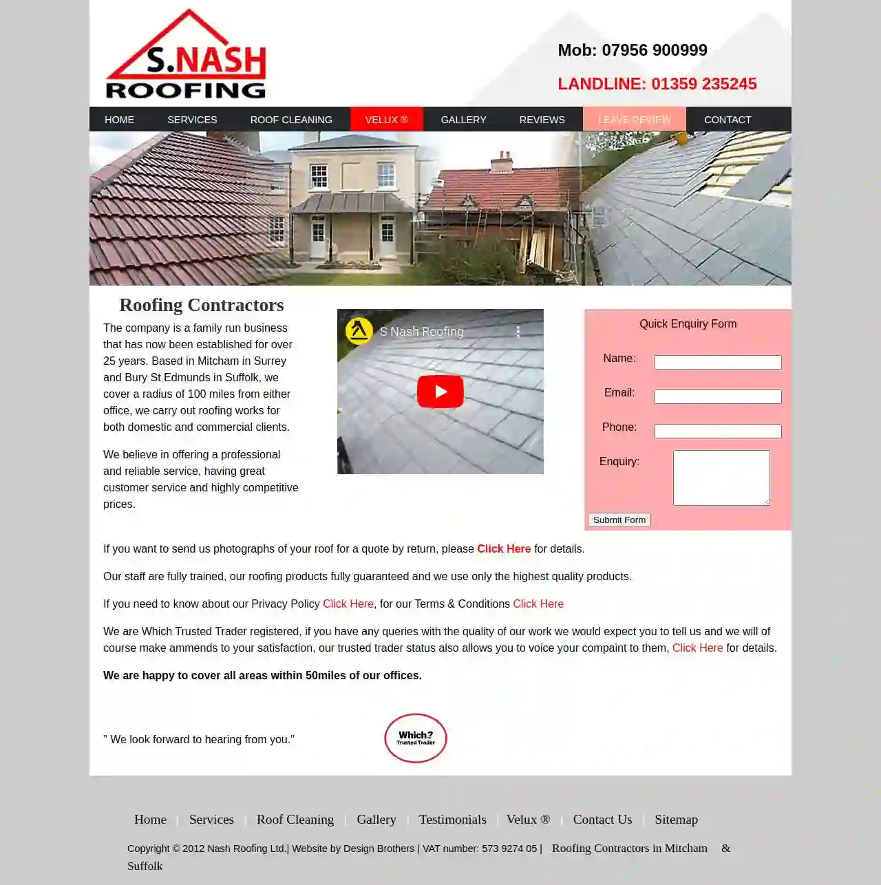 S.Nash Roofing Company Ltd