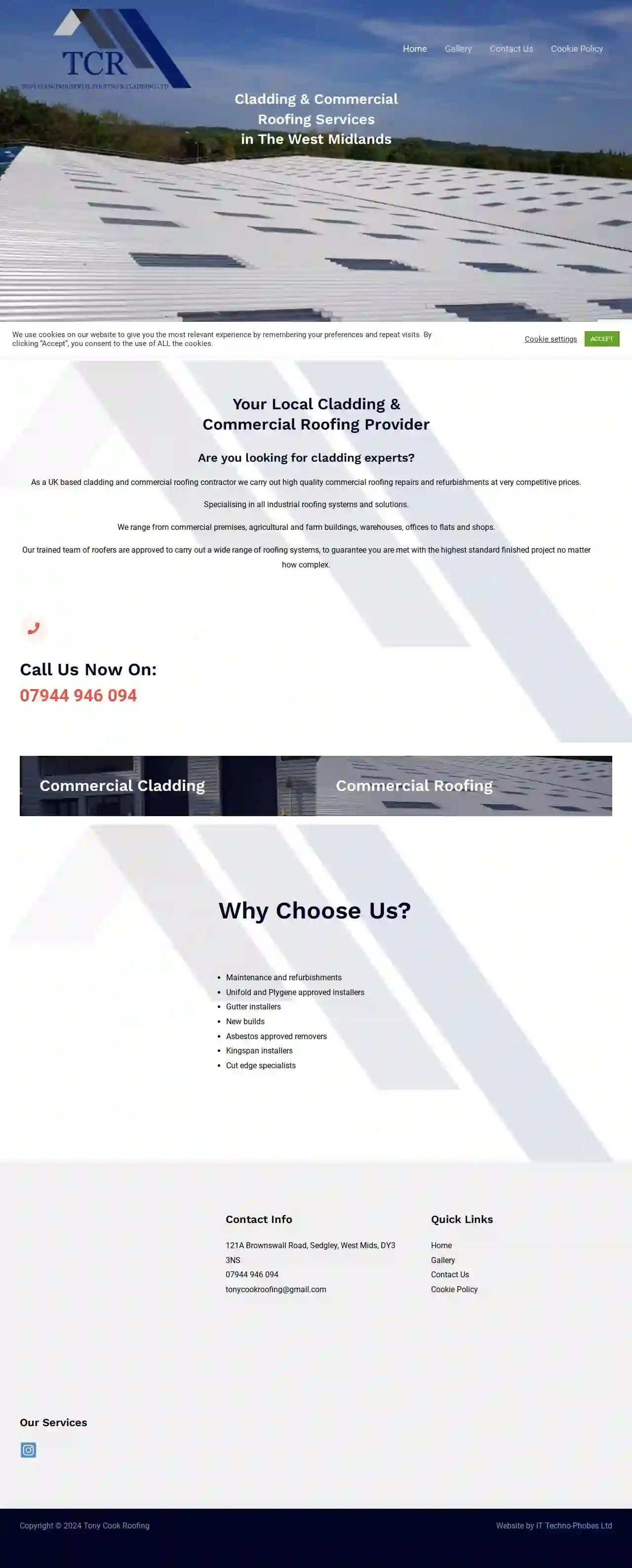 Tony Cook Industrial Roofing & Cladding Limited